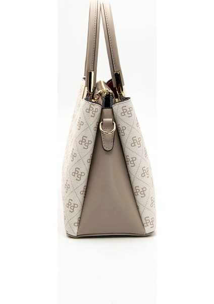 Kadın Omuz Çantası 1098-44110 Silver Polo Bayan Çantası M178 Bej-Mat Kum modelleri