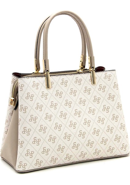 Kadın Omuz Çantası 1098-44110 Silver Polo Bayan Çantası M178 Bej-Mat Kum fırsatları