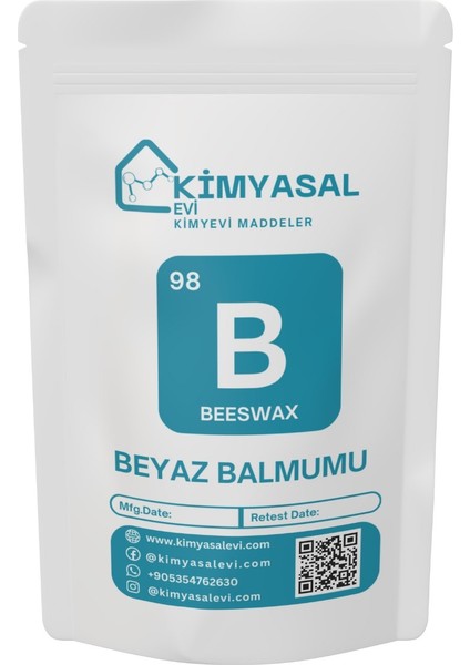 Kimyasal Evi 098 Beyaz Balmumu Beeswax 1000 gr