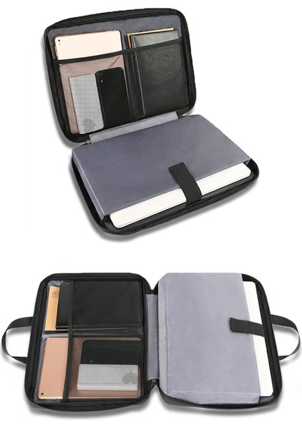 D'vers 14-15.6-16.1-16.9 Inç Organizer Siyah Unisex El, Omuz, Bilgisayar, Notebook, Laptop Çantası