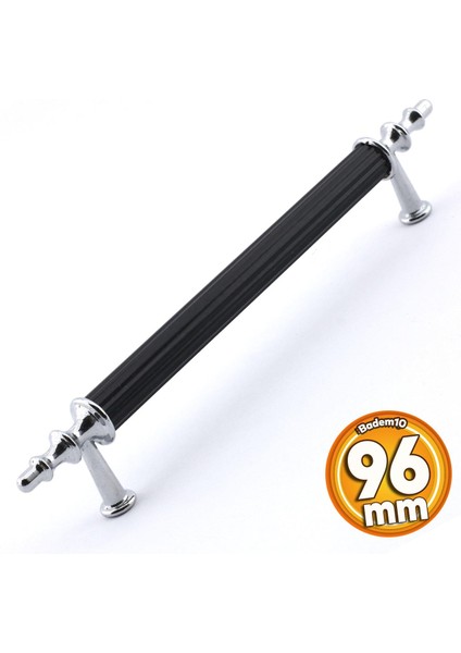 Erciyes Kulp Mobilya Mutfak Dolabı Çekmece Dolap Kulpları Kapak Kulpu Kulbu Siyah 96 mm Metal