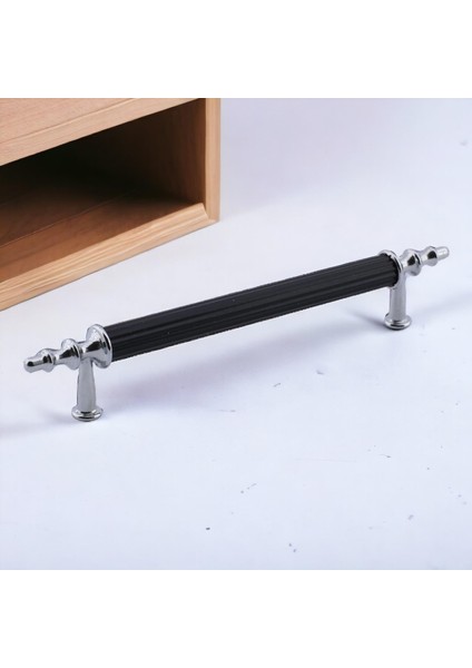 Erciyes Kulp Mobilya Mutfak Dolabı Çekmece Dolap Kulpları Kapak Kulpu Kulbu Siyah 96 mm Metal