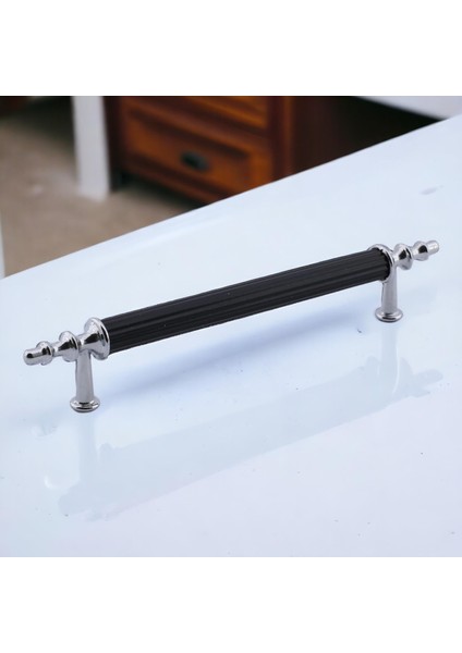 Erciyes Kulp Mobilya Mutfak Dolabı Çekmece Dolap Kulpları Kapak Kulpu Kulbu Siyah 96 mm Metal
