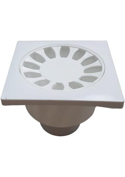 10X10 cm Alttan Çıkışlı Plastik Yer Süzgeci