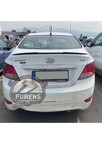 Hyundai Accent Blue Bagaj Üstü Slim Yarasa Spoiler Parlak Siyah modelleri