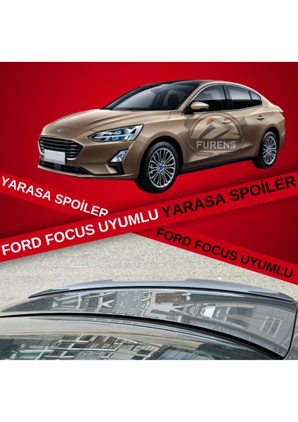 Ford Focus 4 (2019-2022) Sedan Kasa Bagaj Üstü Yarasa Spoiler