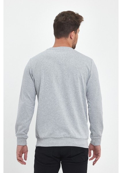 Erkek Çok Renkli Bisiklet Yaka Nakış Detaylı Regular Fit 4'lü Sweatshirt MMTLCE70-4