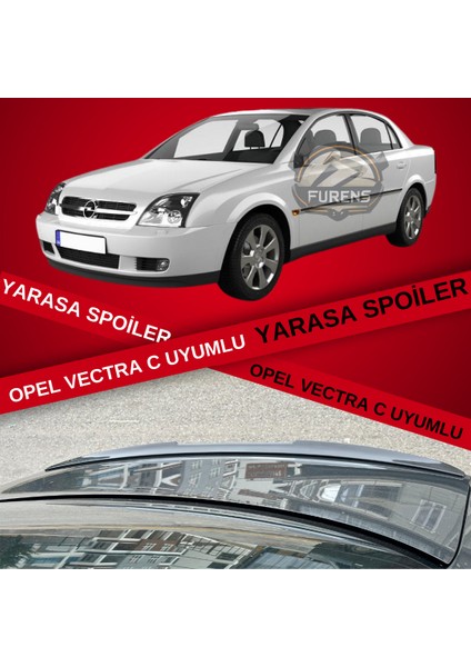 Opel Vectra C Bagaj Üstü Slim Yarasa Spoiler Piano Black Parlak Siyah