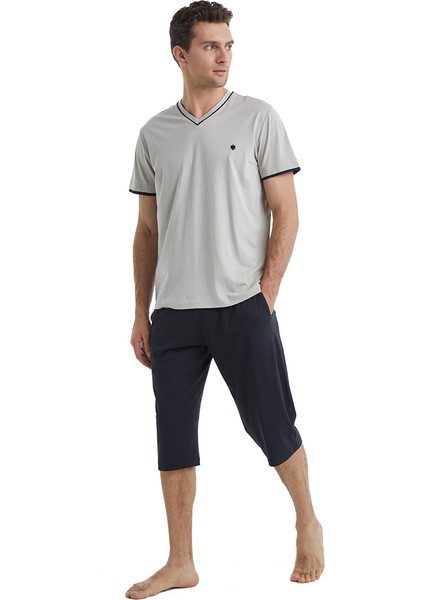 Erkek Pijama Takımı 40501 - Gri