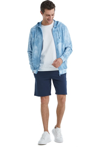 Erkek Sweatshirt 40504 - Mavi