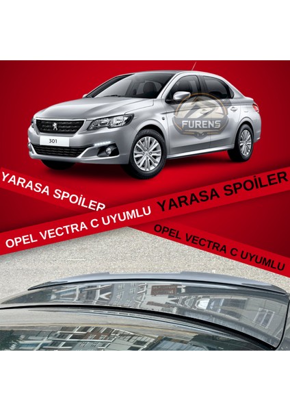 Peugeot 301 Bagaj Üstü Yarasa Spoiler Piano Black