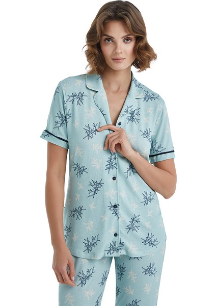 Kadın Pijama Takımı 51411 - Mavi indirimleri