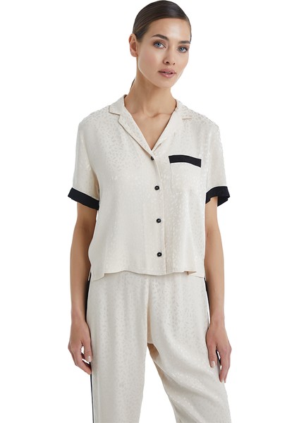 Kadın Pijama Üstü 60364 - Bej modelleri