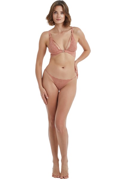 Kadın String Külot 60384 - Kahverengi