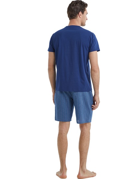 Erkek Pijama Takımı 40513 - Mavi