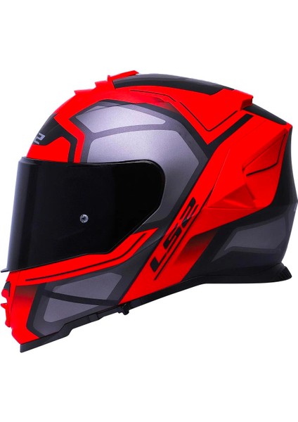 Storm 2 Faster Full Face Motosiklet Kaskı Siyah Vizörlü