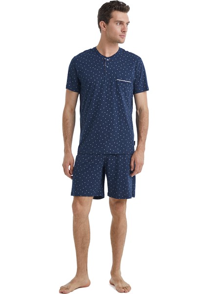 Erkek Pijama Takımı 40547 - Lacivert