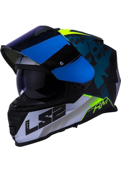 Storm 2 Sprinter Full Face Motosiklet Kaskı Şeffaf + Gökkuşağı Vizörlü modelleri