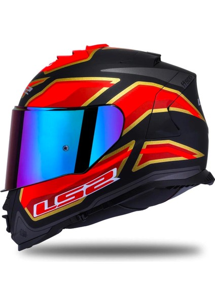 Storm 2 Foggy Full Face Motosiklet Kaskı Şeffaf + Gökkuşağı Vizörlü