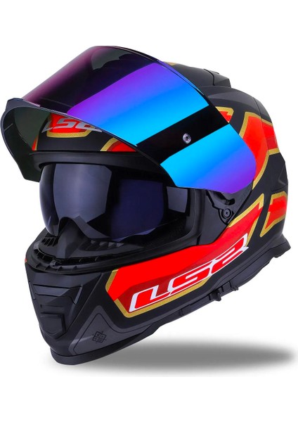 Storm 2 Foggy Full Face Motosiklet Kaskı Şeffaf + Gökkuşağı Vizörlü modelleri