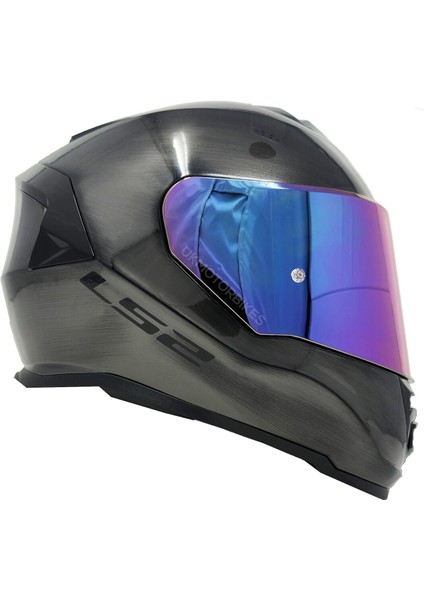 Storm 2 Jeans Full Face Motosiklet Kaskı Şeffaf + Gökkuşağı Vizörlü