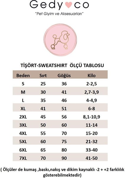 Stars Premium Peluş Küçük Irk Köpek Sweatshirtü (2 Kg-9 kg Arası Köpeklere Uygundur)