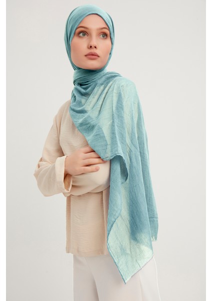 Ultra Hafif Bürümcük Şal 90x190cm - Su Yeşili