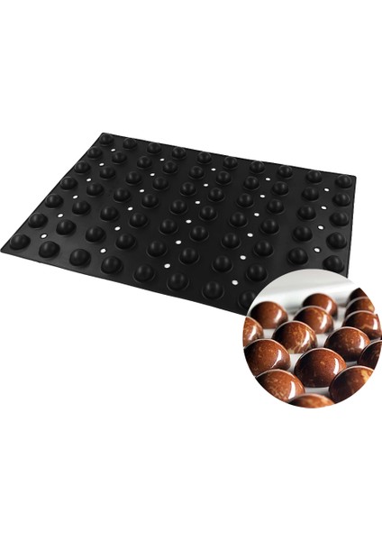 Yarım Küre Silikon Kalıp 40X60 K089