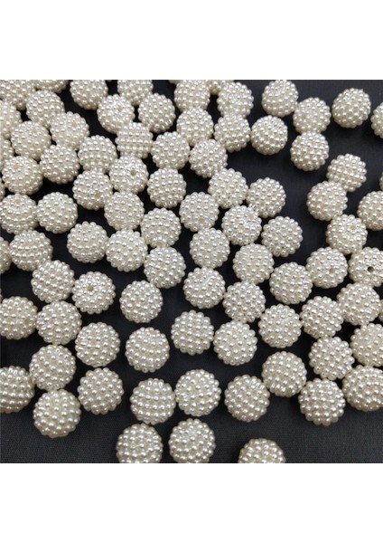 50 gr 14MM Krem Renk Parçalı Böğürtlen Inci Boncuk Takı Yapım Boncuğu (~52 Adet) modelleri