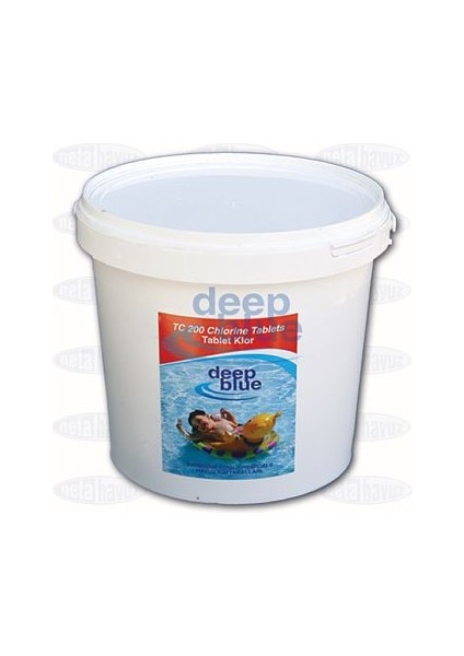 Deep Blue Havuzavm-Tablet Klor 200 Gr. %90 25 Kg. Deep Blue