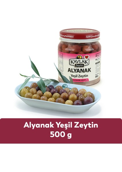 Kavlak Alyanak Çizik Yeşil Zeytin 500 gr