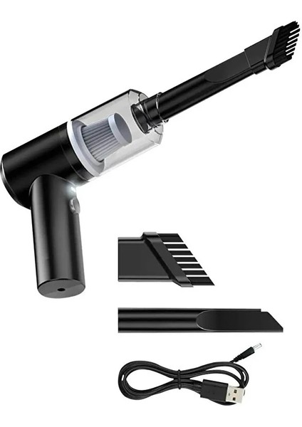 Elektrikli Araç Süpürgesi Kablosuz Şarjlı Mini El Süpürgesi Yüksek Çekim Gücü Üflemeli Oto Vakum modelleri