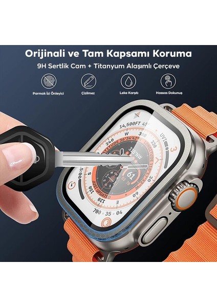 Hassas Dokunuş Parmak Izi Bırakmaz Çizik Önleyici Apple Watch Ultra 49MM Ekran Koruyucu