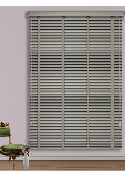 864-50 Gri Ahşap Jaluzi