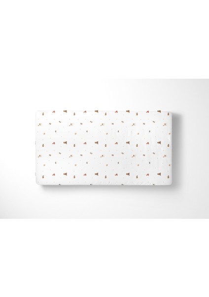 Forest Amigos 100% Pamuk Penye Lastikli Bebek Çarşafı - 70X140X20 cm modelleri