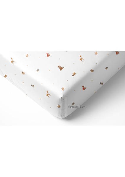 Forest Amigos 100% Pamuk Penye Lastikli Bebek Çarşafı - 70X140X20 cm indirimleri