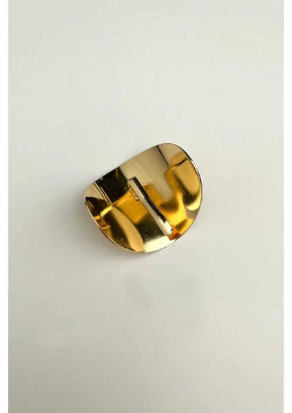 Oval Plaka Kıvrım Saça Geçmeli Toka (En 4 Cm)
