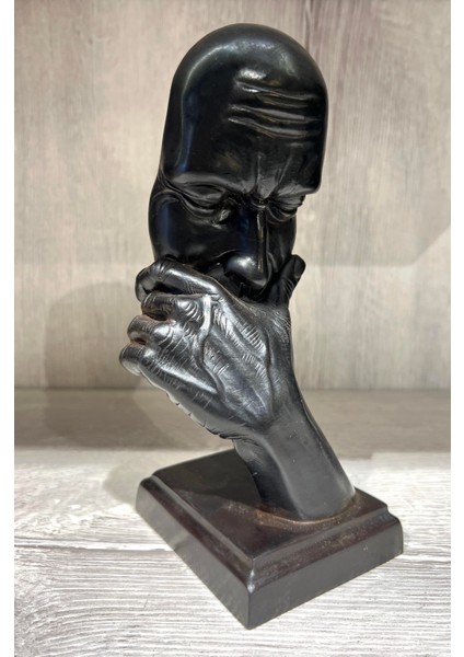 Reçine Düşünen Insan Biblo/ Mask Model2