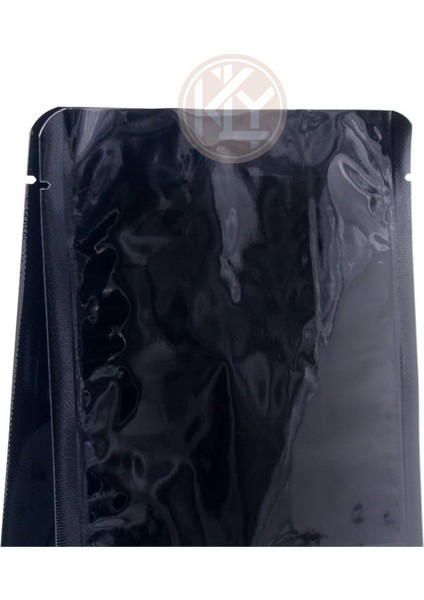 Parlak Siyah Flat Bottom Kilitsiz Torba 14X38+4 cm 1000 gr 1000 Adet