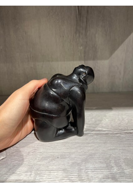 Reçine Yoga Yapan Şişman Kadın Biblo modelleri