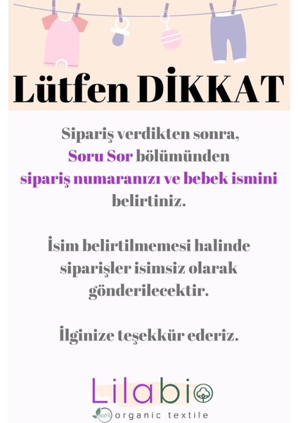 Organik Isme Özel Yazlık 10LU Hastane Çıkışı