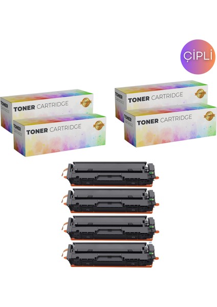 Toner Print Canon CRG-067 4 Renk Çipli Muadil Toner Canon I-Sensys Lbp 631CW/LBP 633CDW Mf 651CW/MF 655CDW-MF 655CX/MF 657CDW