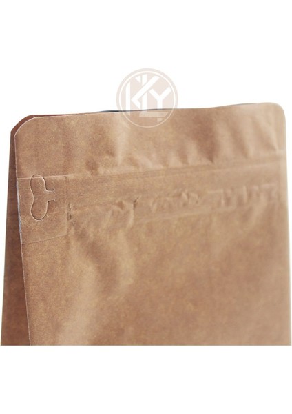 Kraft Flat Bottom Kilitli Torba 14X38+4 cm 1000 gr 1000 Adet
