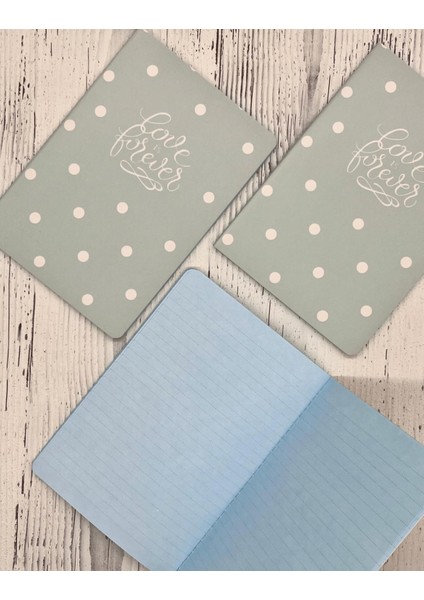 Çizgili Puantiyeli Içi ve Dışı Mavi Renk Defter 40 Yaprak fiyatları