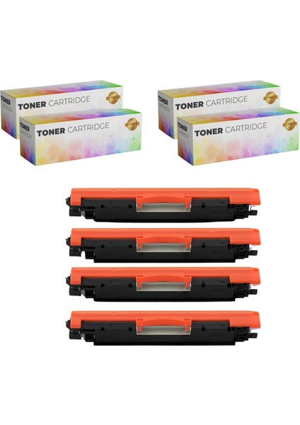 Toner Print Hp Cp 1025 Laserjet Pro CE310A Muadil Toner Seti CP1025NW M175 M175NW M176N M176FW M275 MFP17