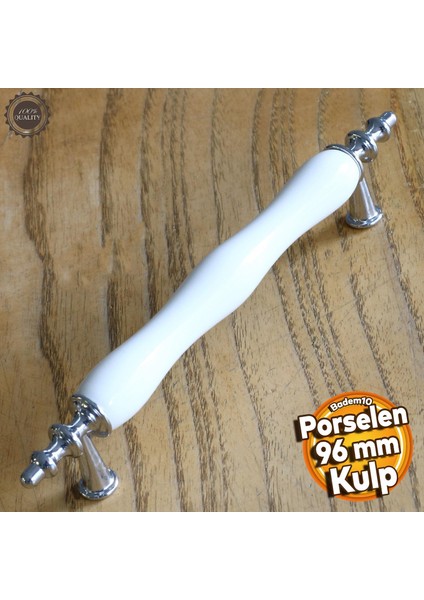 Gül Gerçek Porselen Siyah Beyaz 96 mm Kulplar Mobilya Mutfak Dolabı Çekmece Dolap Kapak Kulpu Kulbu