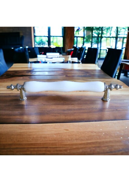 Gül Gerçek Porselen Siyah Beyaz 96 mm Kulplar Mobilya Mutfak Dolabı Çekmece Dolap Kapak Kulpu Kulbu fırsatları