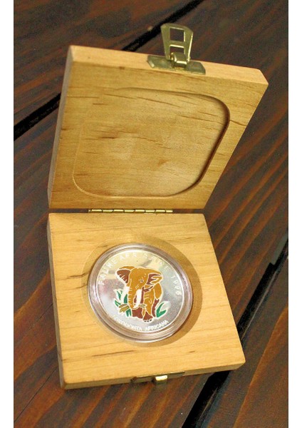 Kongo Congo 1000 Francs 1996 *proof 0.999 Silver Coin W/ Box modelleri