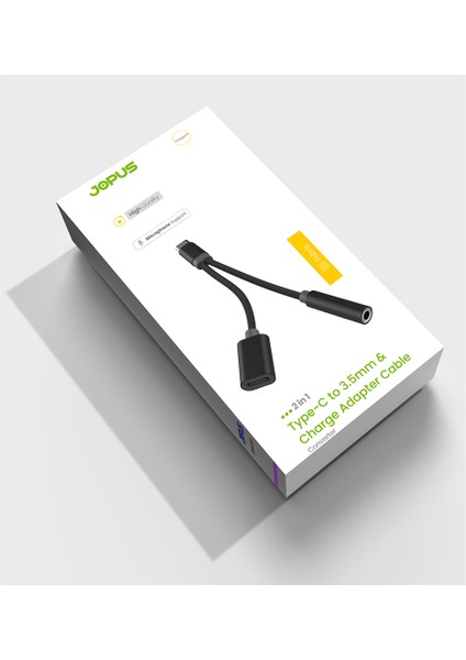 JO-TY10 Type C Şarj ve Kulaklık Çoklayici Dac