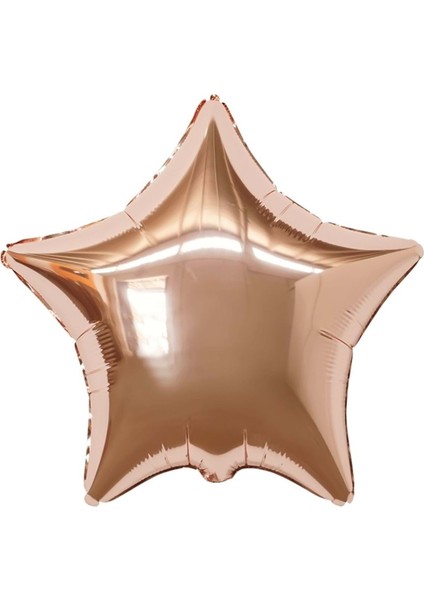 18 inç Rose Gold Renk Yıldız Şekilli Folyo Balon